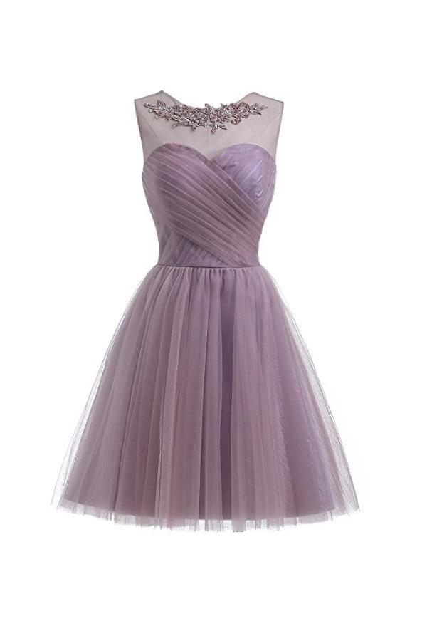 light purple short dress